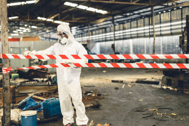 Professional Biohazard technician working in Herald, CA